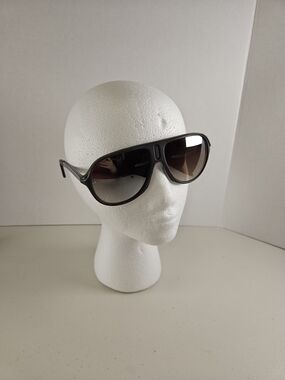 Vintage ABC Sports Men's Dark Brown Gradient Aviator Sunglasses